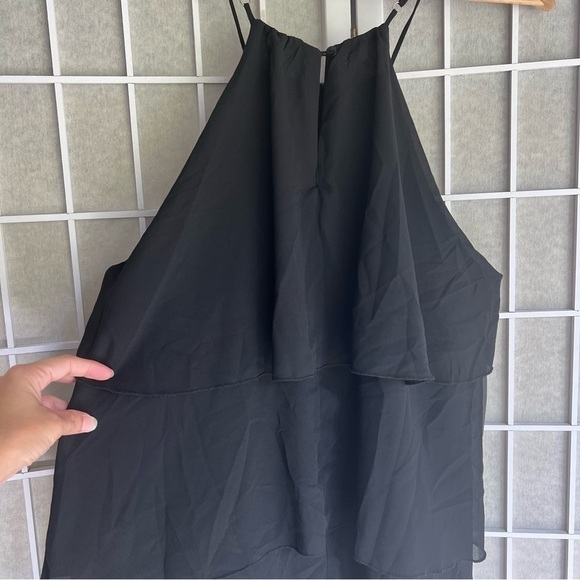 NWT HYFVE Layers of fabulous maxi dress small black halter dress - Picture 7 of 15
